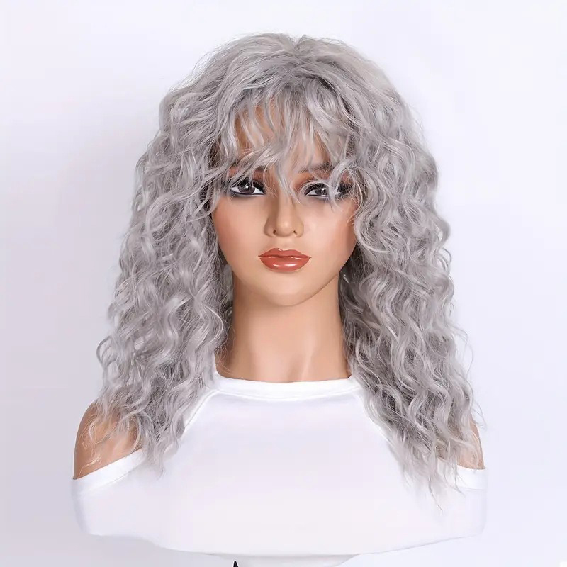 Women'S Accessories Clothing - ボールウーマンシミュレーションウェーブヘアダンスパフォーマンス服マッチストレート前髪ウィッグイブニングパーティー帽子ロングヘアヘッドギア