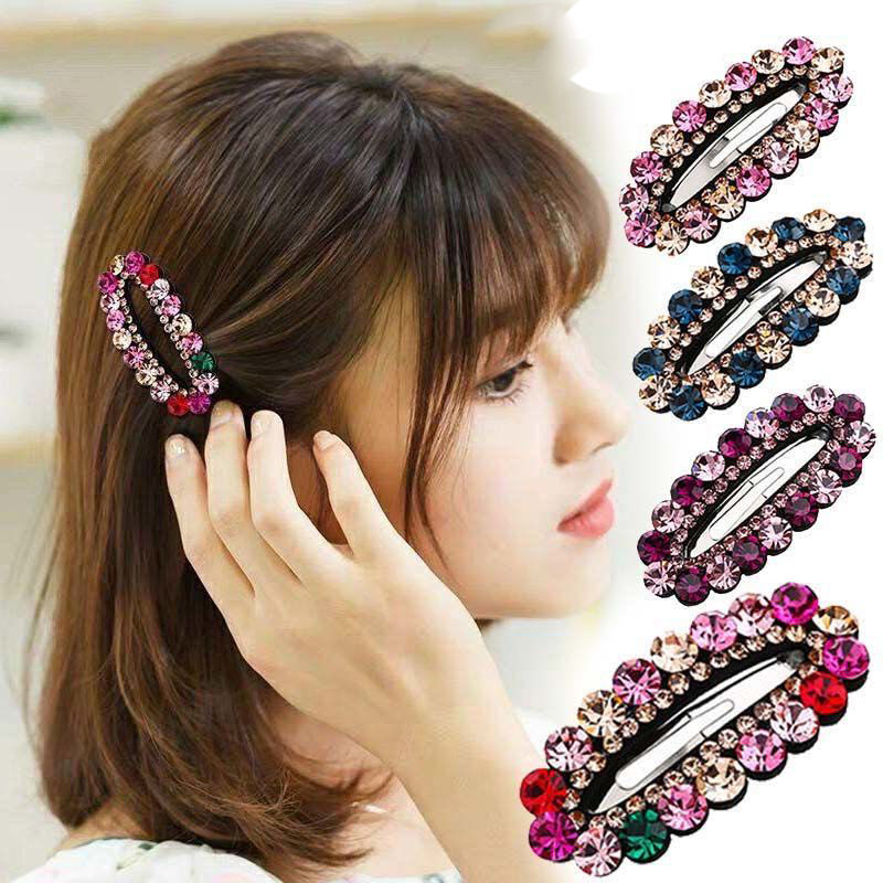 Women Accessories Sale - 女性のための豪華なラインストーンの弓,ヘアアクセサリー,トレンディ,新しい,2021