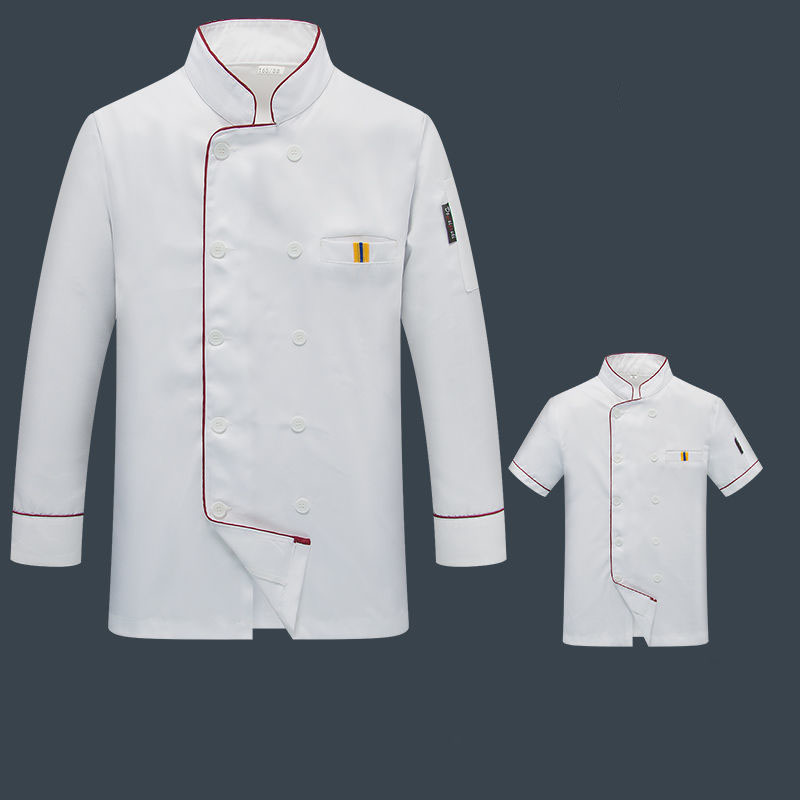 Women Kitchen Accessories - 男性と女性のためのシェフのドレス,白いシェフの服,通気性のあるベーシックダブルブレスト,シェフのドレス,シェフの服2022