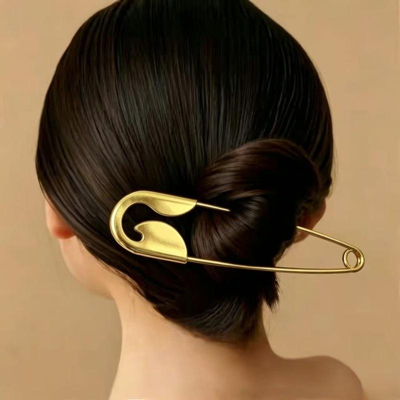 大人気！大判の安全ピン、金属製のヘアクリップ、バレッタ。女性 - Women Accessories Sale のレビューと価格