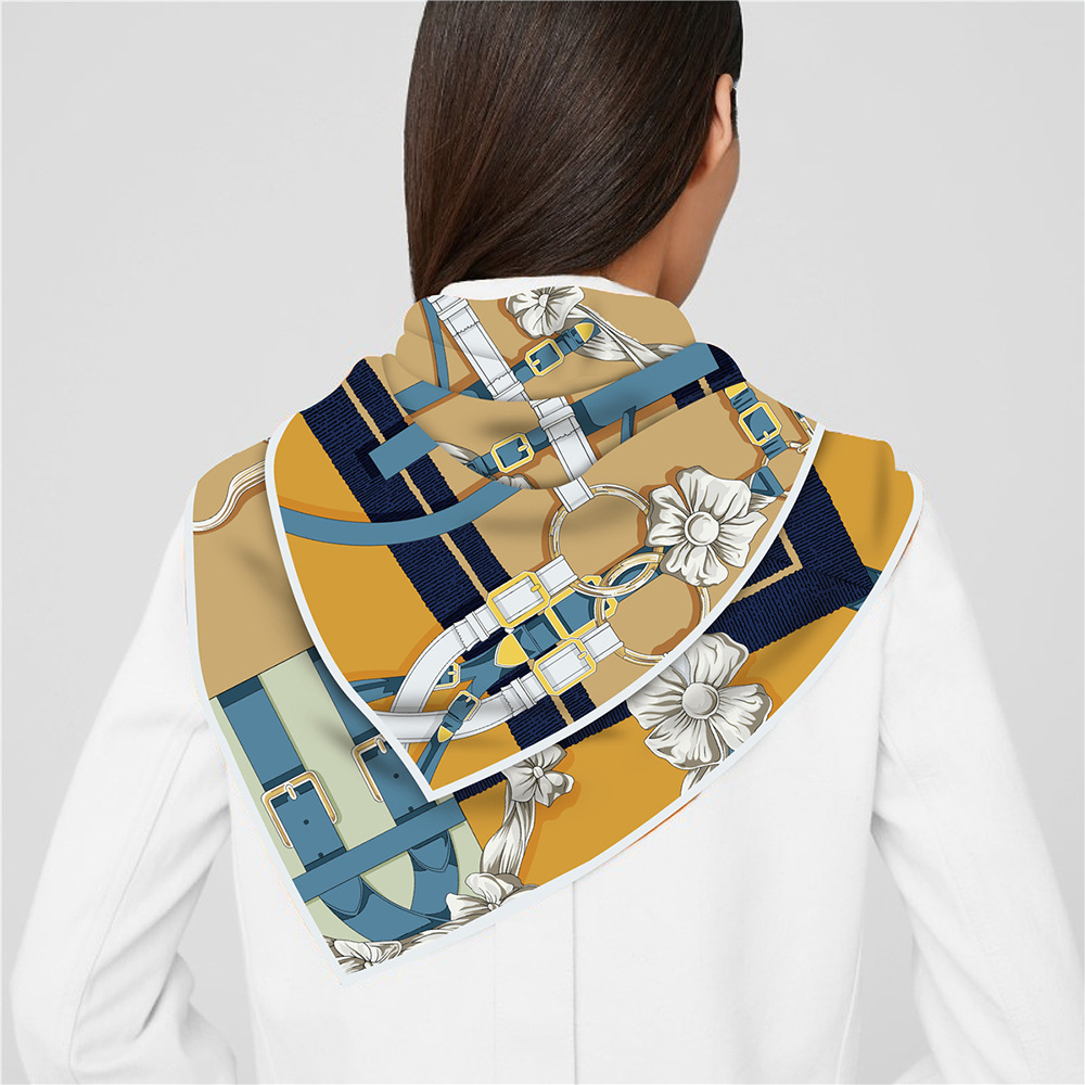 女性用シルクツイルスカーフ,ショール,ブランド,正方形,ヒジ - Silk Scarf Square のレビューと価格