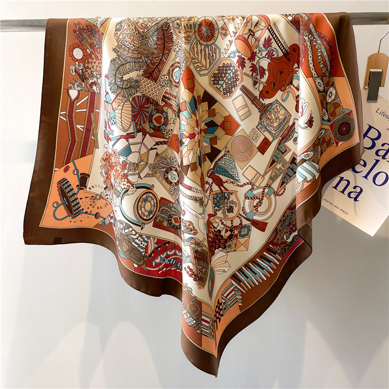 2026 新しいスクエアツイルシルクスカーフ女性のための春秋 - Silk Scarf Square のレビューと価格