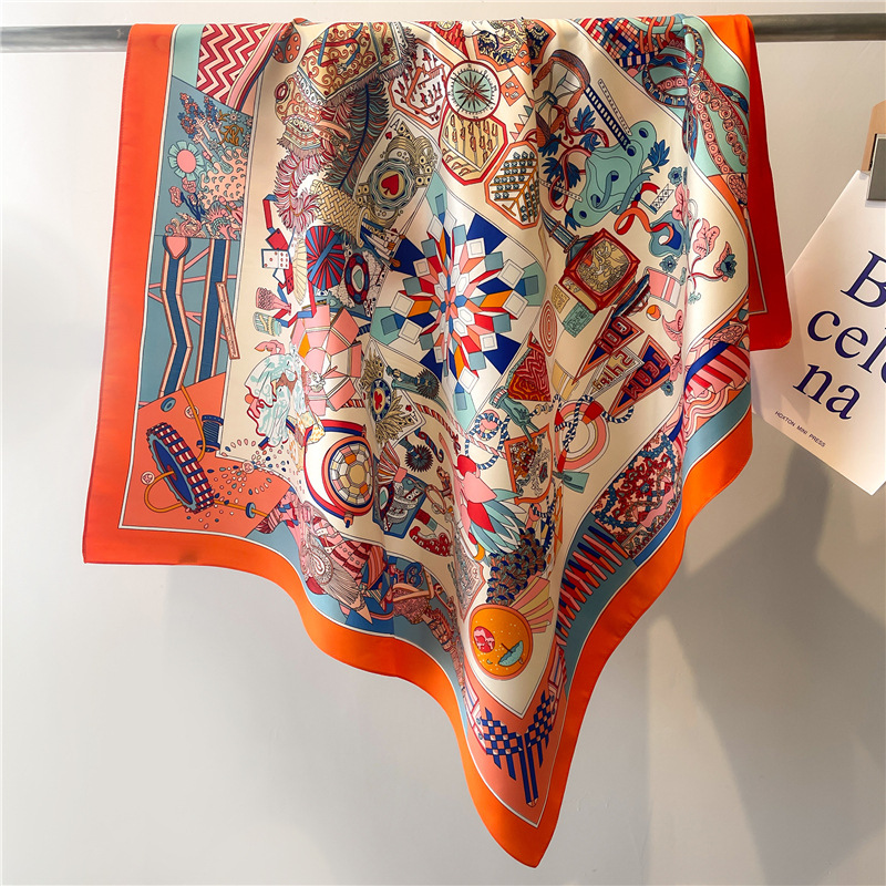 2026 新しいスクエアツイルシルクスカーフ女性のための春秋 - Silk Scarf Square のレビューと価格