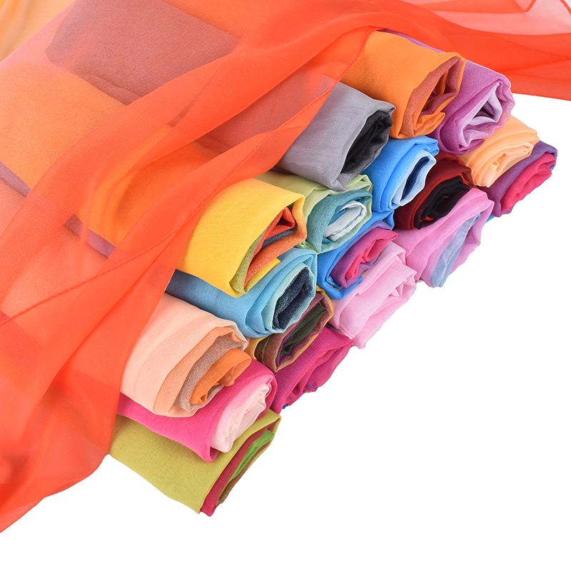 長いグラデーションシルクスカーフ、新しい3色、75x180c - Silk Scarf Square のレビューと価格
