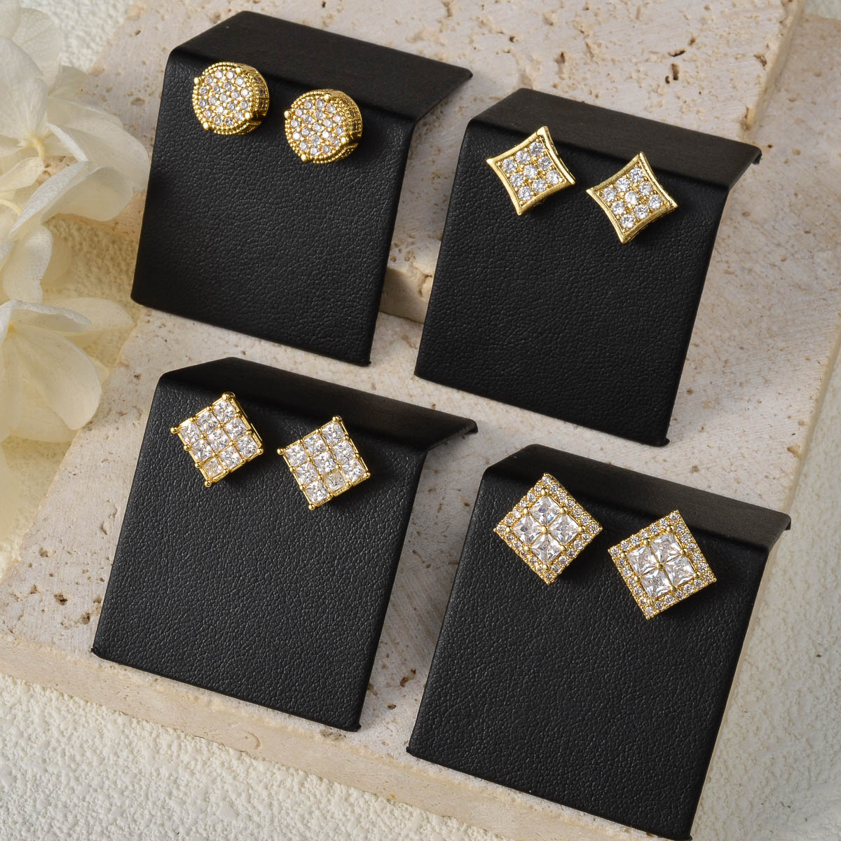 ゴールドカラーのベビーイヤリング,ブライダルアクセサリー,高 - Women Accessories Dubai のレビューと価格