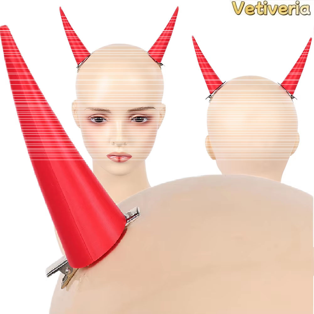 ファンタジアパワーコスプレ レッドホーン小道具 アニメチェー - Women'S Red Accessories のレビューと価格