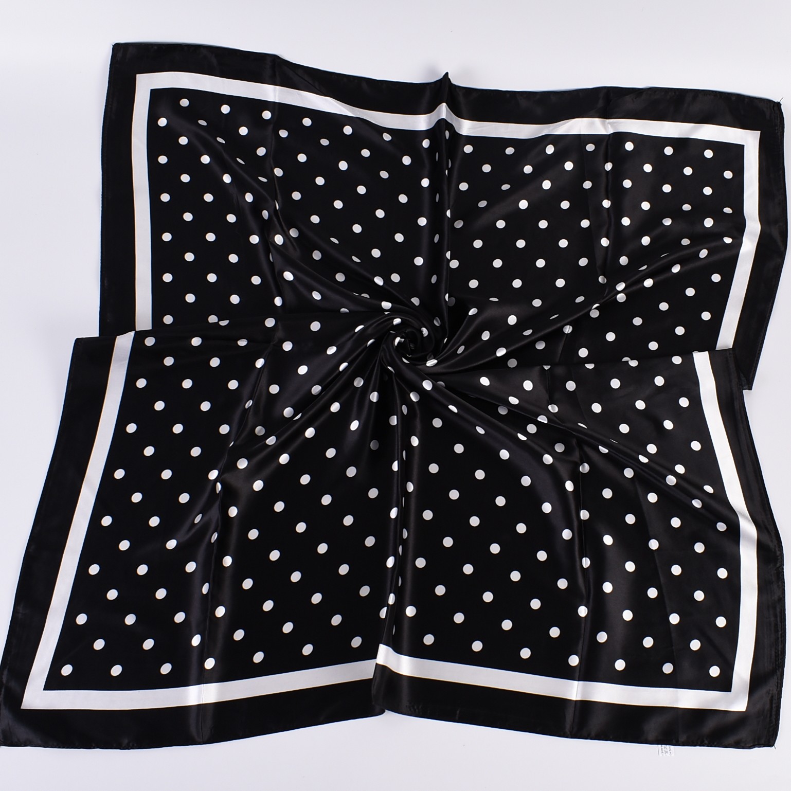 夏の新しいファッショナブルな気質ウェーブレットドット90CM - Silk Scarf Square のレビューと価格