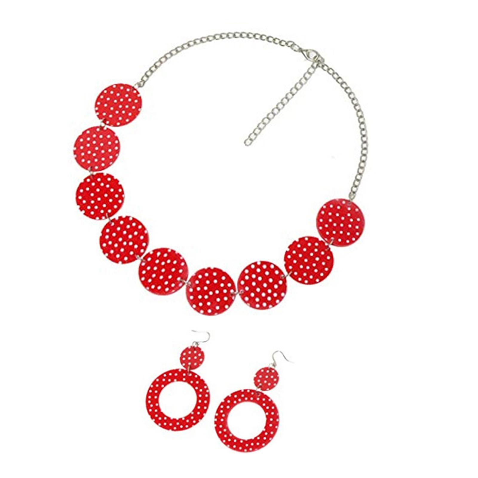 50年代風のデザインのイヤリングとネックレスのセット。ボヘミ - Women'S Accessories In The 1950S のレビューと価格