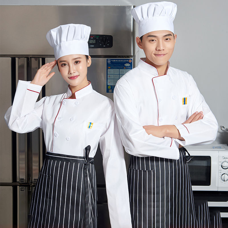 男性と女性のためのシェフのドレス,白いシェフの服,通気性のあ - Women Kitchen Accessories のレビューと価格